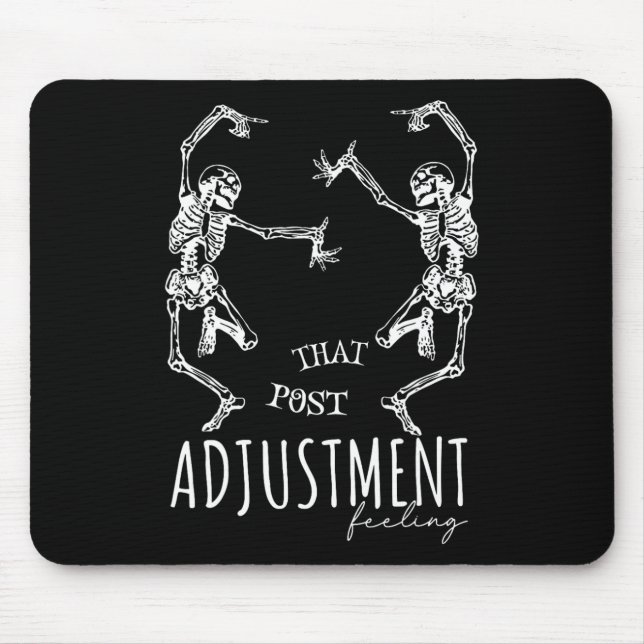Chiropractor Dancing Skeletons That Post Adjustmen Mouse Mat (Front)