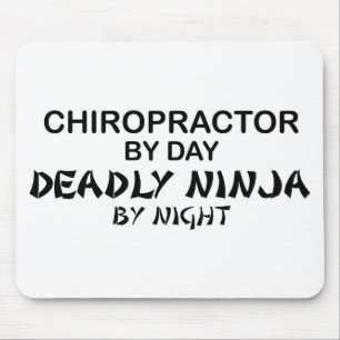Chiropractor Deadly Ninja by Night Mouse Mat