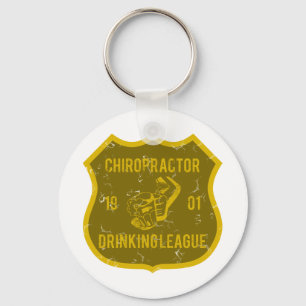 Chiropractor Drinking League Key Ring