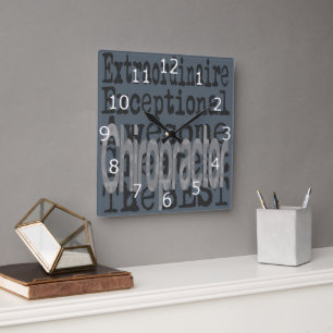 Chiropractor Extraordinaire Square Wall Clock
