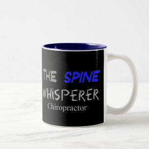 Chiropractor Gifts "The Spine Whisperer" Two-Tone Coffee Mug