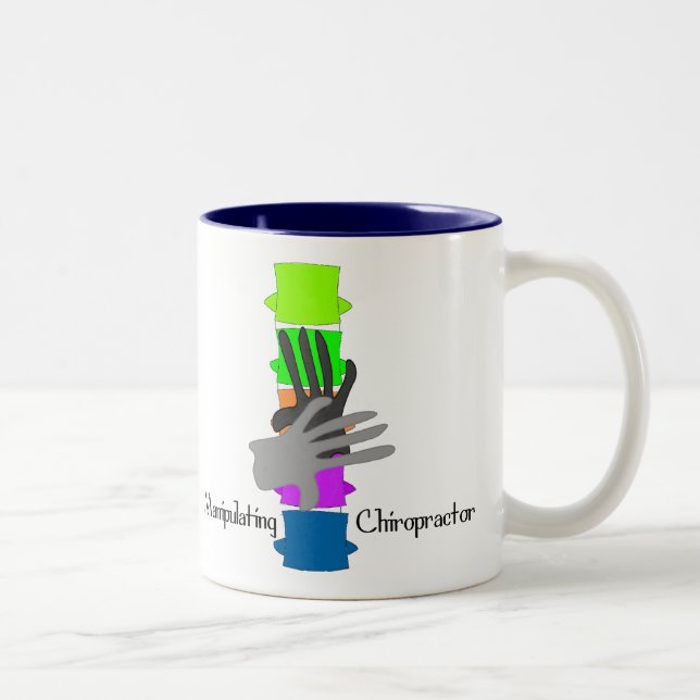 Chiropractor Gifts Two-Tone Coffee Mug (Right)