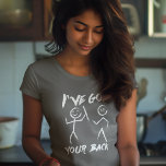 Chiropractor Got Your Back Spine Adjustor Funny Tri-Blend Shirt<br><div class="desc">Fun and cute chiropractic design featuring stick figures. Perfect for chiropractors,  doctors,  and nurses as a treat on their birthday,  graduation,  anniversary or for any time of the year</div>