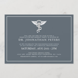 Chiropractor Graduation Retirement Invitation