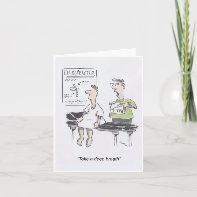 Chiropractor Greetings Card (Front)