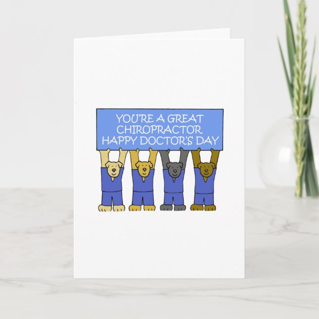 Chiropractor Happy Doctor's Day Card (Front)