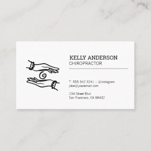 Chiropractor Healing Hands Business Card