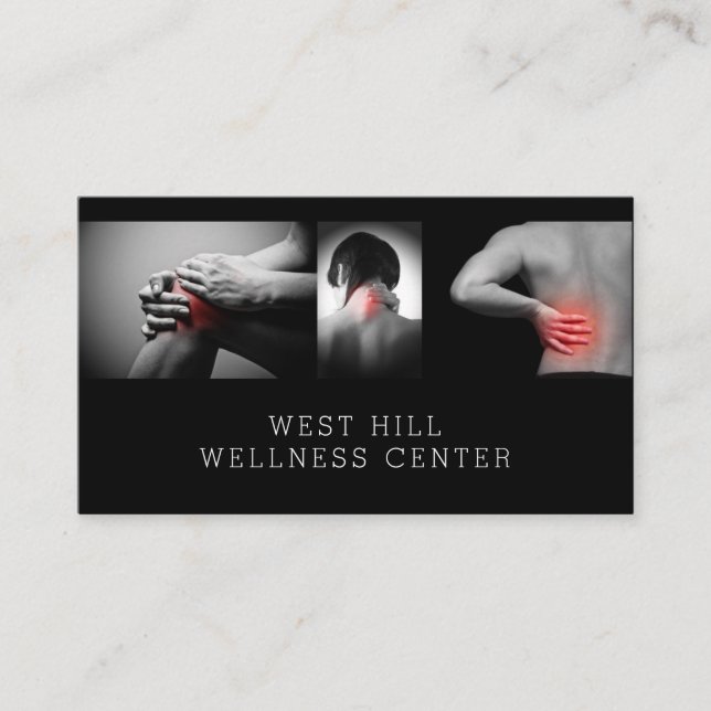 Chiropractor Health Business Card (Front)