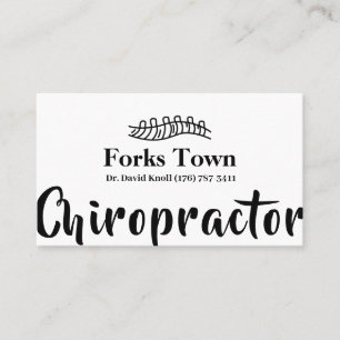 Chiropractor Health Doctor Therapist Business Card