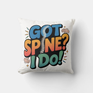 Chiropractor Humour Spine Health Quote Cushion
