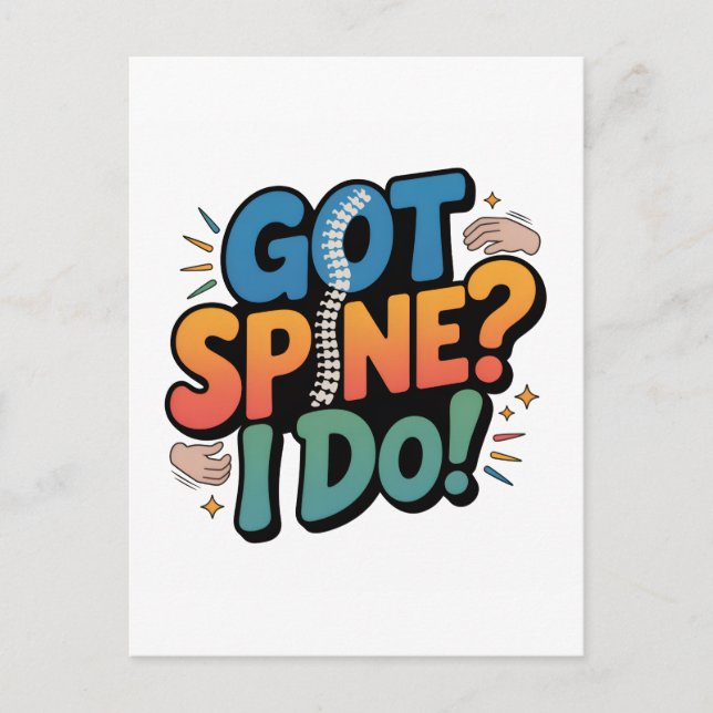 Chiropractor Humour Spine Health Quote Postcard (Front)