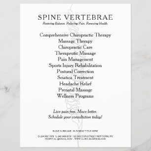 Chiropractor Licensed Doctor Flyer