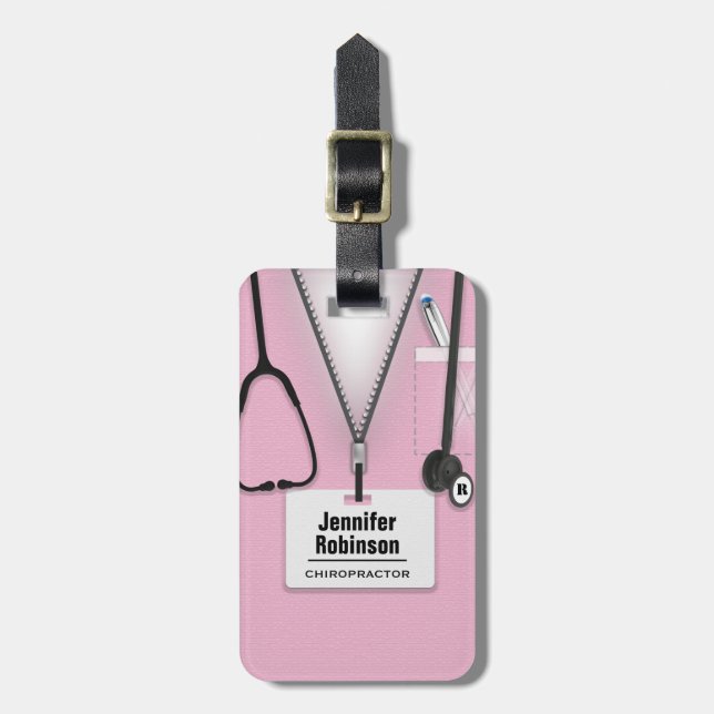 Chiropractor Luggage Tag (Front Vertical)