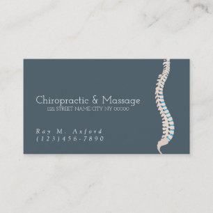Chiropractor & Massage Business Card