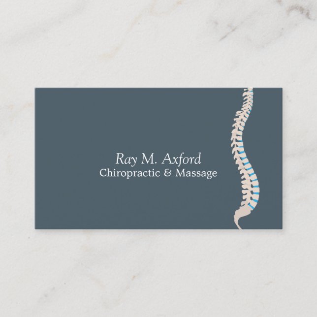 Chiropractor & Massage Business Card (Front)