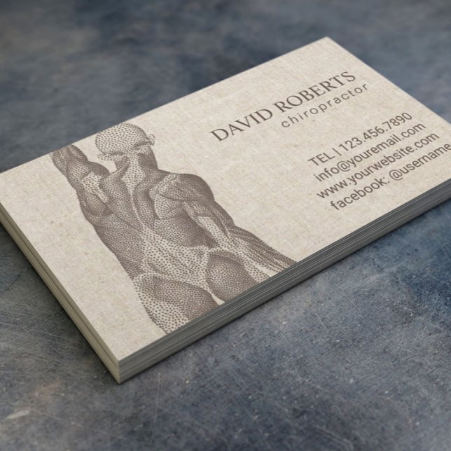 Chiropractor Massage Therapy Elegant Appointment Card (Creator Uploaded)