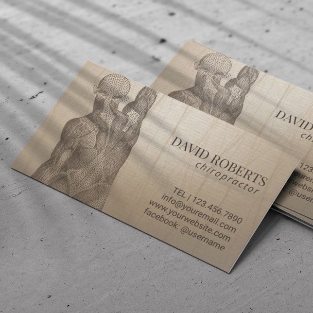 Chiropractor Massage Therapy Vintage Appointment Card (Creator Uploaded)