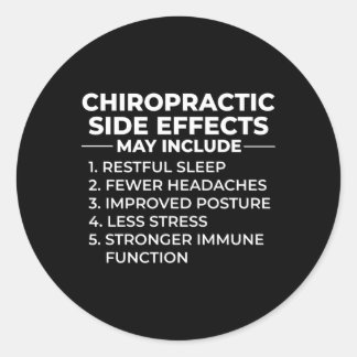 Chiropractor Massager Chiropractic Massage Chiropr Classic Round Sticker