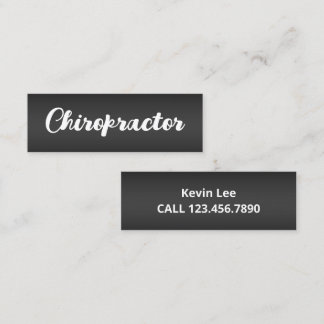 Chiropractor Mini Business Card