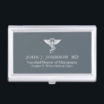 Chiropractor Personalised Business Card Holder<br><div class="desc">Custom business card holder tailored to a doctor of Chiropractic Medicine.</div>