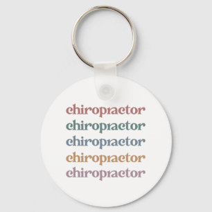 Chiropractor Retro Chiropractic Chiro Squad Gifts Key Ring
