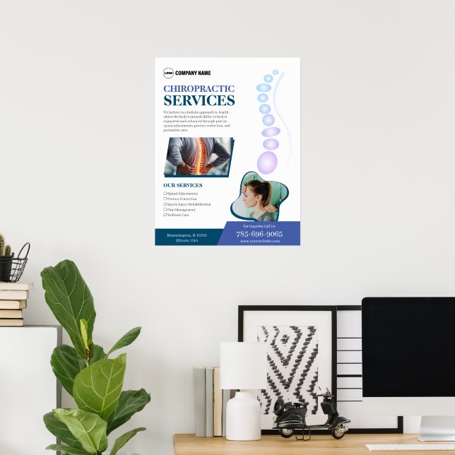 Chiropractor Services Custom  Poster (Home Office)
