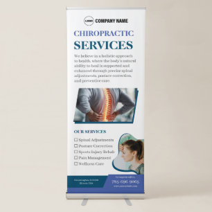 Chiropractor Services Custom Retractable Banner