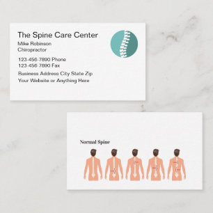 Chiropractor Spine Graphics Theme Business Card