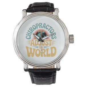 Chiropractors Adjust the World Retro Design Watch