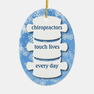 Chiropractors Touch Lives Personalised Ornament