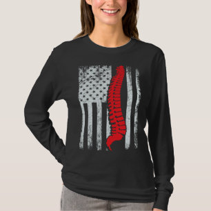 chiropractors USA Flag spines for chiropractic  1 T-Shirt