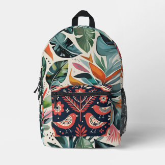 Chirp & Charm Printed Backpack