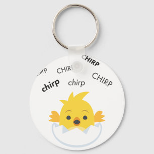 Chirp Hatching Chick Cute Emoji Key Ring