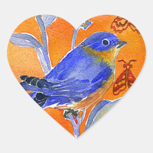 'Chirp' Heart Sticker