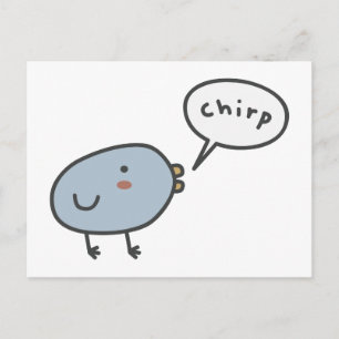 Chirpy Bird Postcard