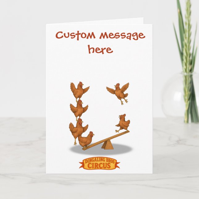 Chirpy Chickens acrobat squad Card (Front)