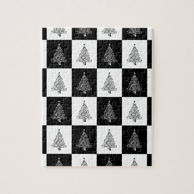 Chirstmas Tree Chess Jigsaw Puzzle (Vertical)