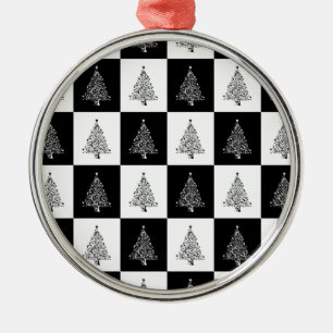 Chirstmas Tree Chess Metal Tree Decoration