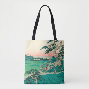 Chiryuu, Japan: Vintage Woodblock Print Tote Bag