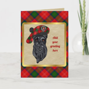 Chisholm Badge & Tartan Personalised Card