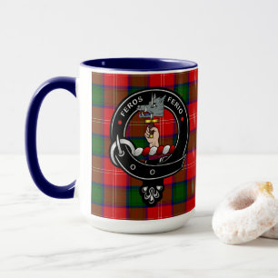 Chisholm Clan Badge & Wrap Around Tartan Mug