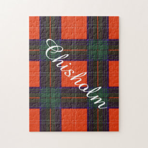 Chisholm clan Plaid Scottish tartan Jigsaw Puzzle
