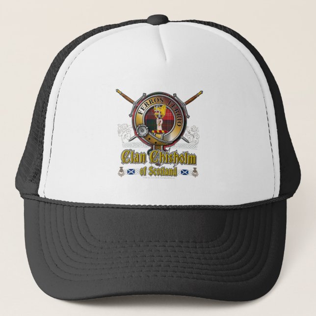 Chisholm Crest Badge Trucker Hat (Front)