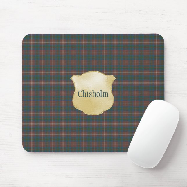 Chisholm Hunting Ancient Original Scottish Tartan Mouse Mat (With Mouse)