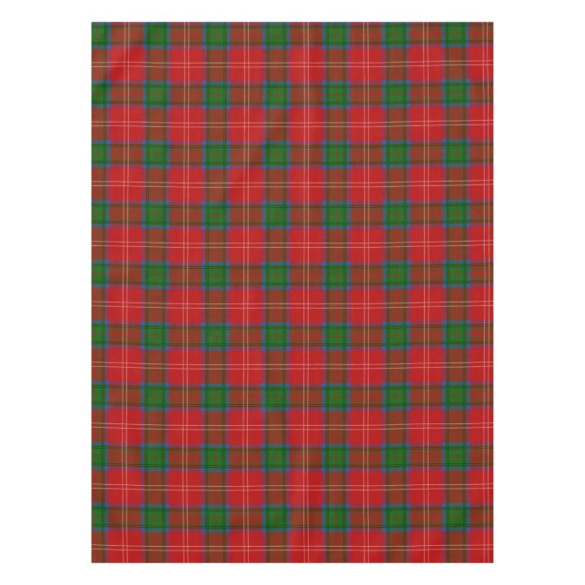 Chisholm Scottish Clan Tartan Pattern Tablecloth (Front)