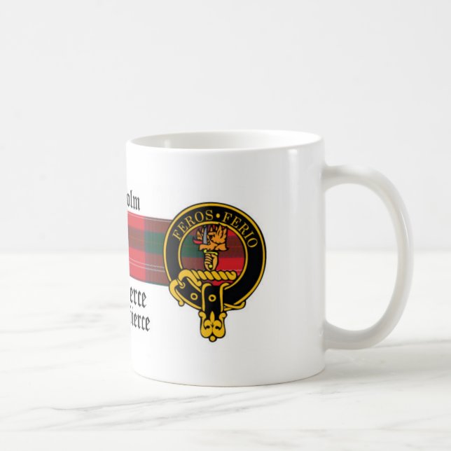 Chisholm Scottish crest and Tartan mug (Right)