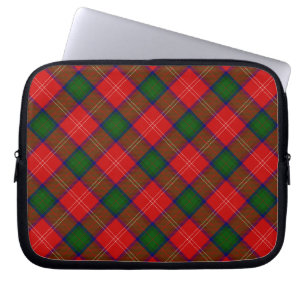 Chisholm tartan red green plaid laptop sleeve