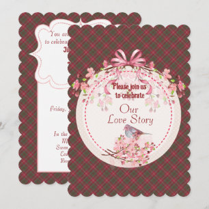 Chisholm Weathered Scottish Tartan Invitation