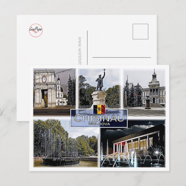 Chisinau - Moldova - Mosaic - Postcard (Front/Back)