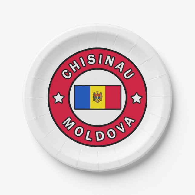 Chisinau Moldova Paper Plate (Front)